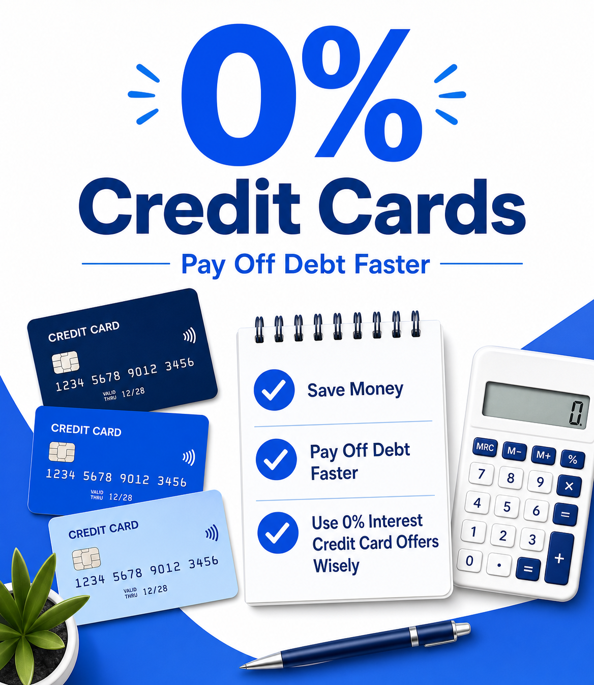 Financial Planning with 0 Credit Cards and Debt Payoff Checklist